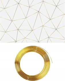 Dekorációs szalag arany rugalmas öntapadós arany 9mm