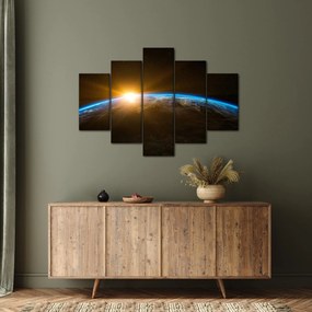 A Föld bolygó képe az űrből (150x105 cm)