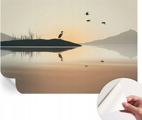 Dekoratív öntapadós fotótapéta irodába Reggeli csend 152x104 cm