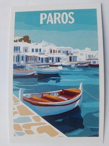 Grafika Keretbe Görögország Paros