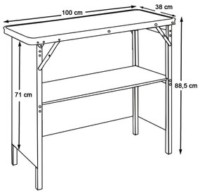 Összecsukható hordozható bárpult