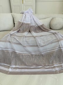 Kész függöny barna-csíkos mintás 300x180 cm