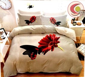 GERBERA fotó ágynemű 140x200 cm Ágynemű mérete: 140x200 cm, A csomag tartalma: 7 Készletcsomagolás