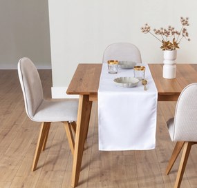 Futópad Runner asztalra 40x200 fehér poliészter VitalHome Portugália