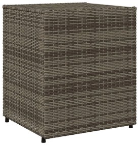 szürke polyrattan kerti tárolószekrény 55 x 59 x 69 cm