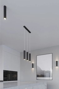 Fekete fém függőlámpa Castro – Sollux