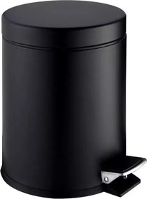 Pedálos kosár Stella Standard kerek 5 L matt fekete