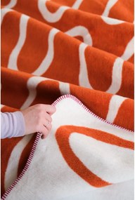 Narancssárga takaró 150x200 cm Swirl – noo.ma