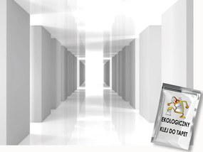 Fotótapéta Flizelina Alagút Folyosó 3D Illúzió Perspektíva Fehér 100x75 ragasztó