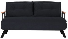 2 személyes kanapéágy Homoko 2-Seater - Fekete