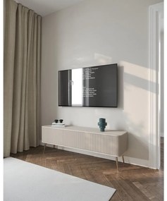 Tv szekrény/asztal Oglio O5  (szürkés bézs + arany). 1100661