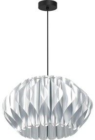 Luminex Csillár zsinóron SHADE 1xE27/15W/230V ezüst LU9790