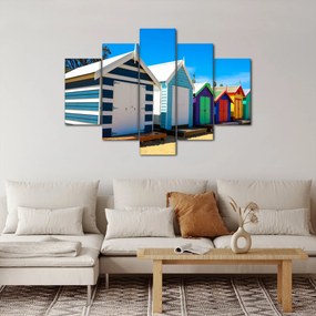 Kép - Brighton Beach, Melbourne, Ausztrália (150x105 cm)