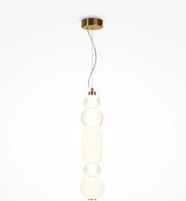 MAYTONI P069PL-L35G3K1 COLLAR Glamour Függesztett Lámpa Átlátszó, Arany LED IP20