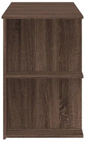 vidaXL barna tölgyszínű szerelt fa íróasztal 140 x 50 x 75 cm
