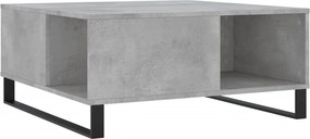 vidaXL betonszürke szerelt fa dohányzóasztal 80x80x36,5 cm