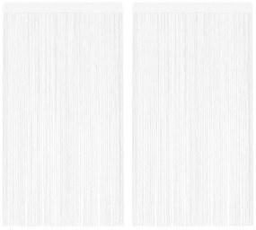 2 db fehér zsinórfüggöny 140 x 250 cm
