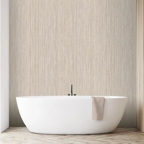Arthouse Signature 2 Japandi Grasscloth taupe csíkos texturált vinyl tapéta – 100190AH