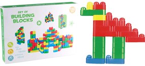 135 db-os XXXL Építőkocka Készlet – 5 Forma és Méret, Színes Dobozban