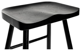 Fekete tölgyfa bárszék 64 cm Vander – White Label