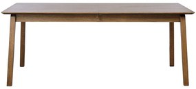 Bővíthető étkezőasztal tölgyfa dekoros asztallappal 95x190 cm Baro – Unique Furniture