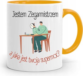 Sárga Bögre Óramesternek Én Vagyok Az Óramester, fényképes nyomtatással