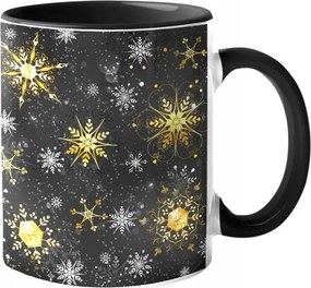 Látványos Bögre Arany Hópelyhek Kerámia 330ml.