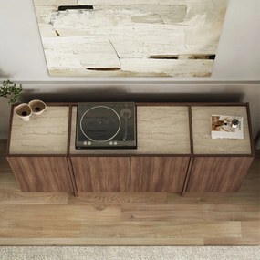 Dorma - Travertine, Milano Walnut