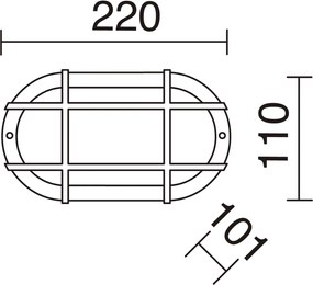 Novolux COBAN 647B-G05X1A-01 Süllyesztett mennyezeti lámpa 1x12W/E27 IP44