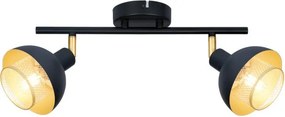 Mennyezeti Lámpa Fekete Savio ITALUX-SPL-27357-2-BK-GD