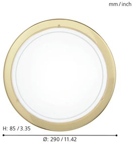 EGLO 83157 - PLANET1 mennyezeti lámpa 1xE27/60W