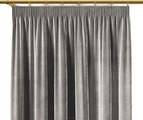 Velvi szalagfüggöny 140x160 világosszürke