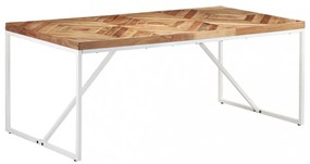 tömör akácfa és mangófa étkezőasztal 180 x 90 x 76 cm