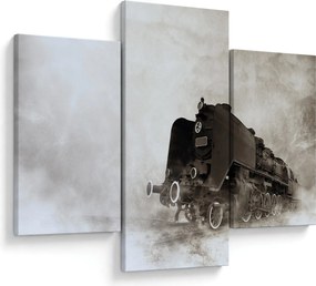 Kép - Vonat a ködben (90x60 cm)