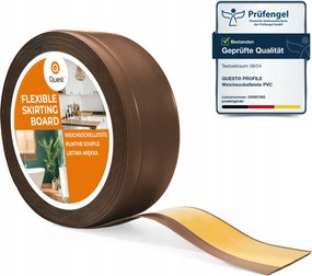 Pvc szegélyléc öntapadós lábazati 70x20mm barna, 5m