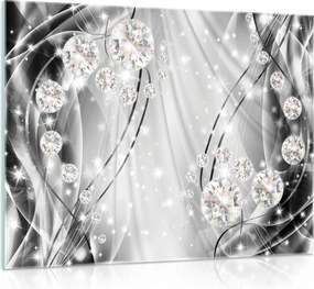 Üvegfestmény modern gyémántok 80x60