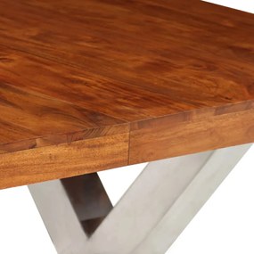 Tömör fa étkezőasztal paliszander felülettel 180 x 90 x 76 cm