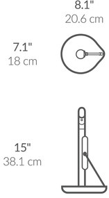 Simplehuman papírtörlő adagoló + szivattyútisztítószerhez, rozsdamentes acélból készült