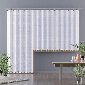 Elegáns fehér jacquard függöny Vertical Lajos 300x150 cm