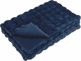 vidaXL Csúszásgátló műszőrme takaró Olite Tengerkék 150 x 220 cm