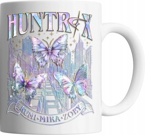 Bögre 330ml Huntrix Pillangó Démon Hunters Mira Rumi Zoey Ajándék Név