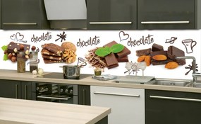 CHOCOLATE öntapadós konyhai poszter, 260x60 cm