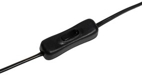 Hotel Chic asztali lámpa sötét bronz tiszta üveggel - Pallon Trend