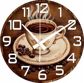 Dekoratív óra Kávé A Deszkán Tökéletes Ajándék Nagy Óra 45 cm