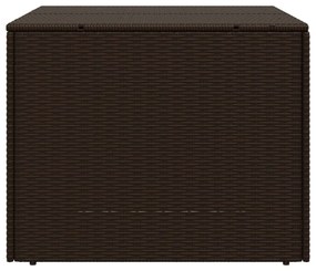 barna polyrattan kerti tárolóláda 291 L
