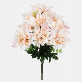 Dália Mesterséges Krém Csokor Virág Kompozíció Mesterséges Virág 40 cm