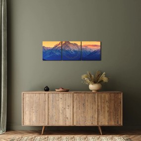 Kép - Pukaki-tó (órával) (90x30 cm)