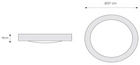 Lucide 79158/01/12 - Fürdőszobai mennyezeti lámpa FRESH 1xE27/20W/230V