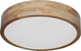 Fából készült kerek plafon mennyezeti lámpa változtatható színű Led 24W Norton Italux