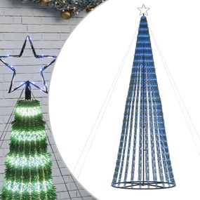vidaXL kék LED karácsonyfa 688 LED 300 cm